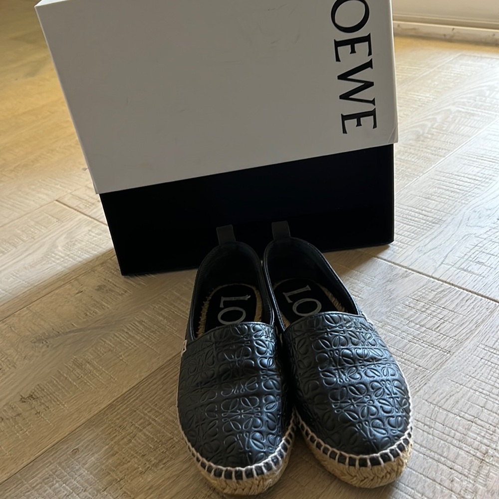 Loewe leather Anagram espadrilles